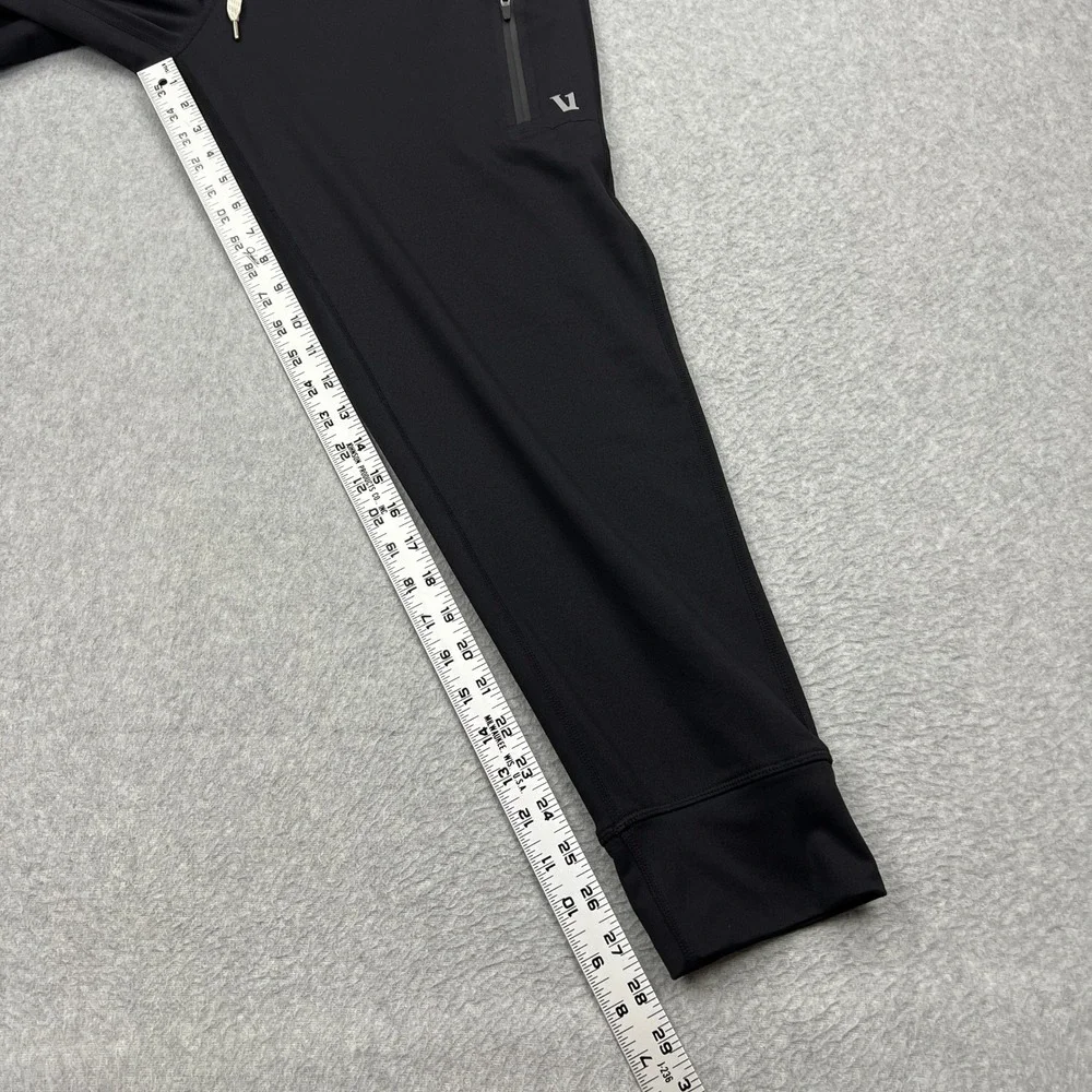 Vuori Sunday Performance Joggers Mens 30x28* Black Tapered Stretch Zip Pockets